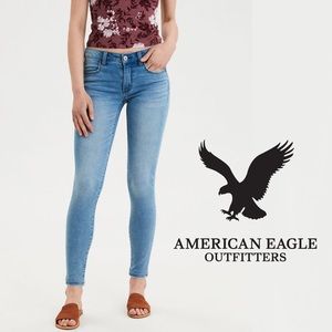 AEO Distressed Super Stretch Jegging Jeans Size 4R